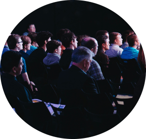 Live-Illustrating at a keynote address with Shutterbunny Live-Illustration